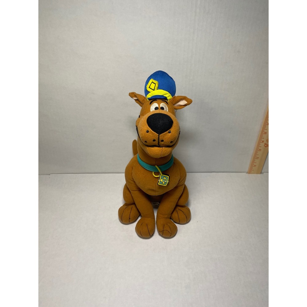 Scooby-Doo Detective Plush Stuffed Animal Blue Hat Walkie Talkie 11 Inch Toy